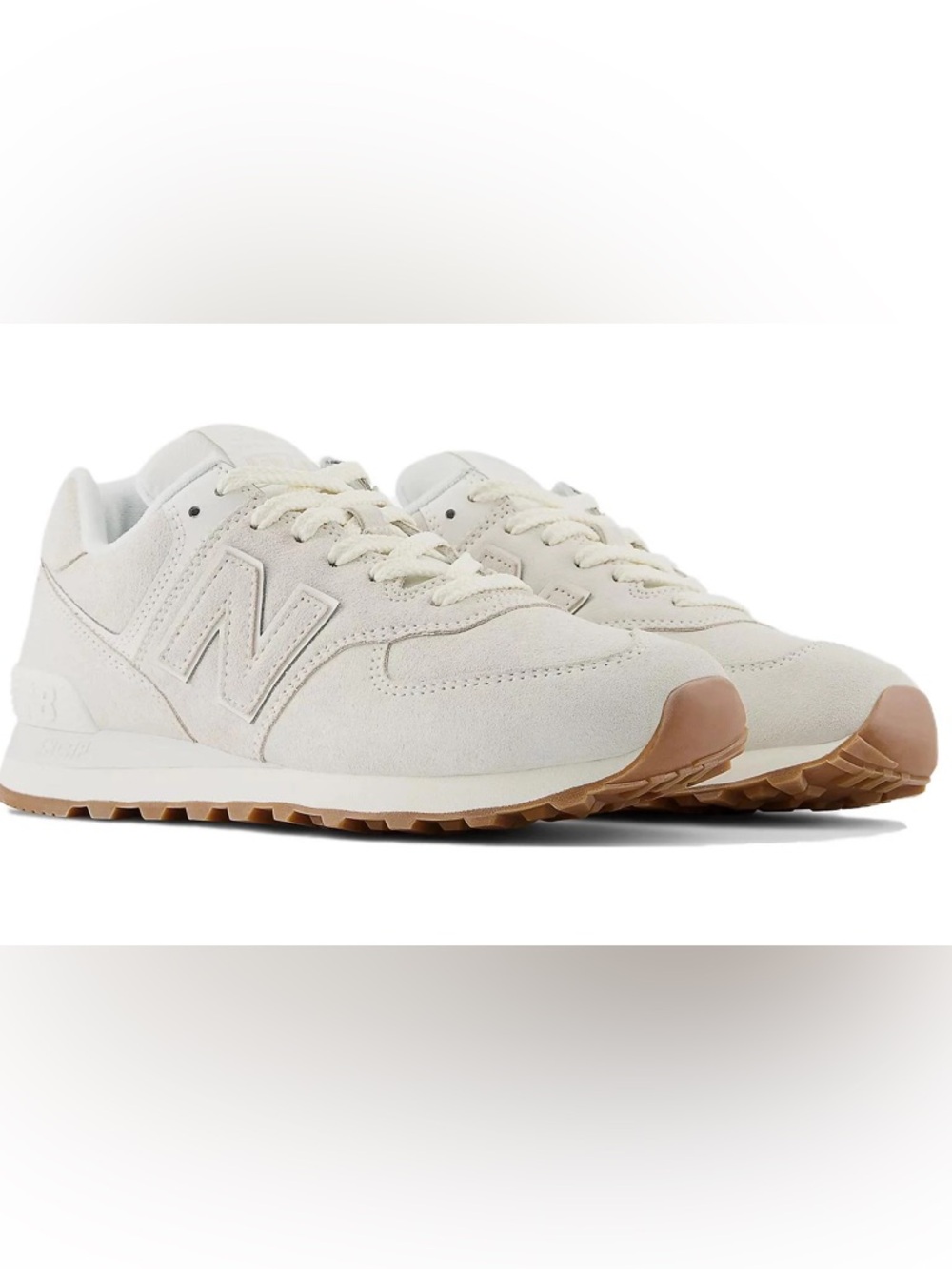 NWOB New Balance 574 'White Tan' U574NWW - Women’s 7.5